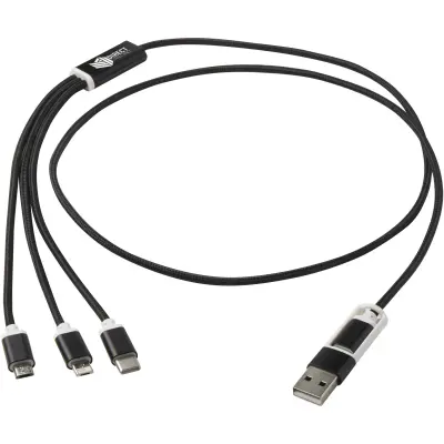 Versatile 5-1 recycled aluminium charging cable - Immagine 22