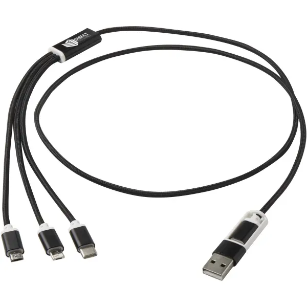 Versatile 5-1 recycled aluminium charging cable - Immagine 22