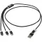 Versatile 5-1 recycled aluminium charging cable - Anteprima 22