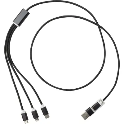 Versatile 5-1 recycled aluminium charging cable - Immagine 21