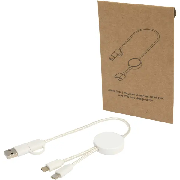 Cavo 5-in-1 in plastica riciclata da 30 cm Citala - Immagine 2