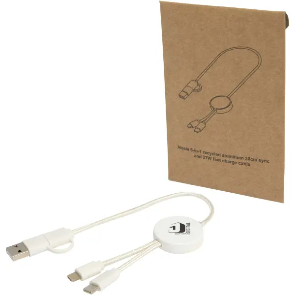 Cavo 5-in-1 in plastica riciclata da 30 cm Citala - Immagine 5