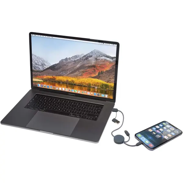 Cavo 5-in-1 in plastica riciclata da 30 cm Citala - Immagine 24
