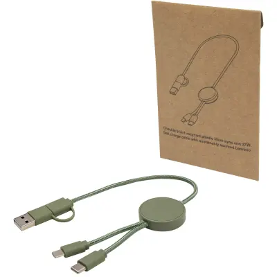 Cavo 5-in-1 in plastica riciclata da 30 cm Citala - Immagine 25