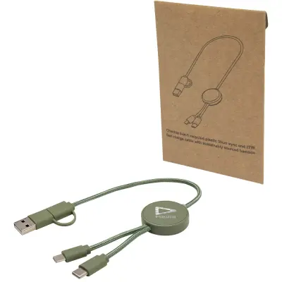 Cavo 5-in-1 in plastica riciclata da 30 cm Citala - Immagine 29