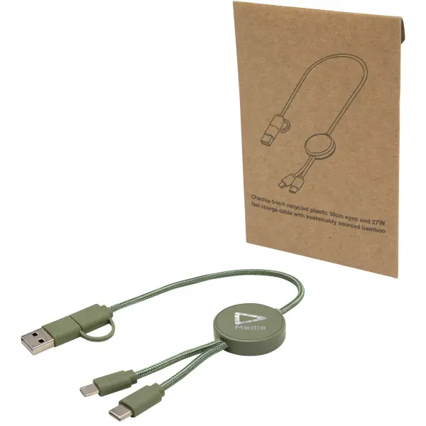 Cavo 5-in-1 in plastica riciclata da 30 cm Citala - Immagine 29