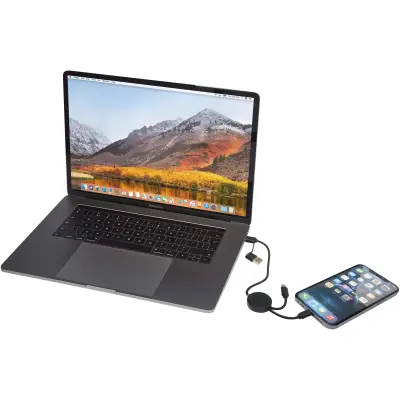 Cavo 5-in-1 in plastica riciclata da 30 cm Citala - Immagine 40