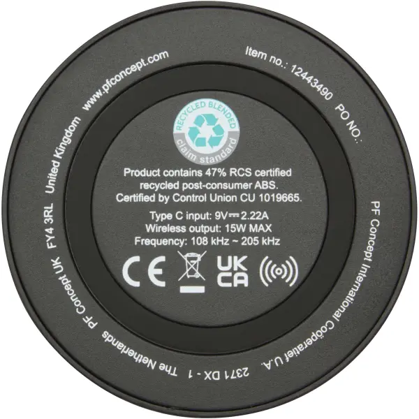 Stazione di ricarica wireless da 15 W Freal - Immagine 13