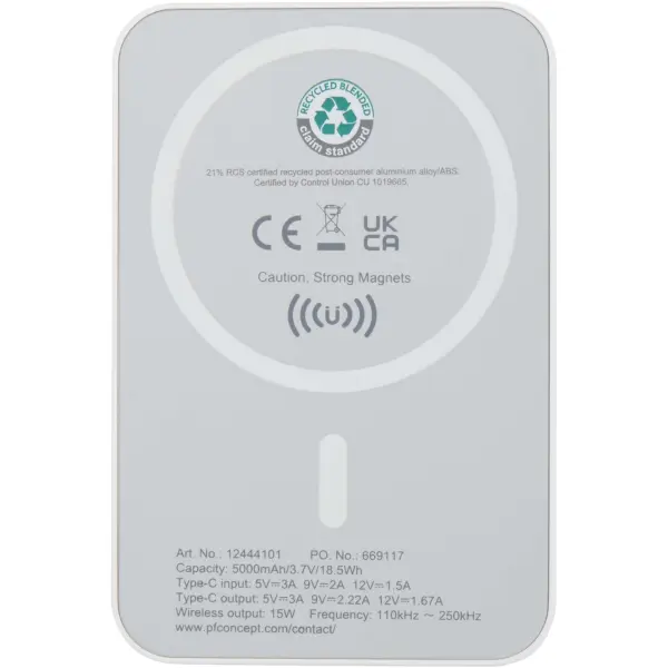 Power bank magnetico wireless 5.000 mAh 15 W Acrab - Immagine 4