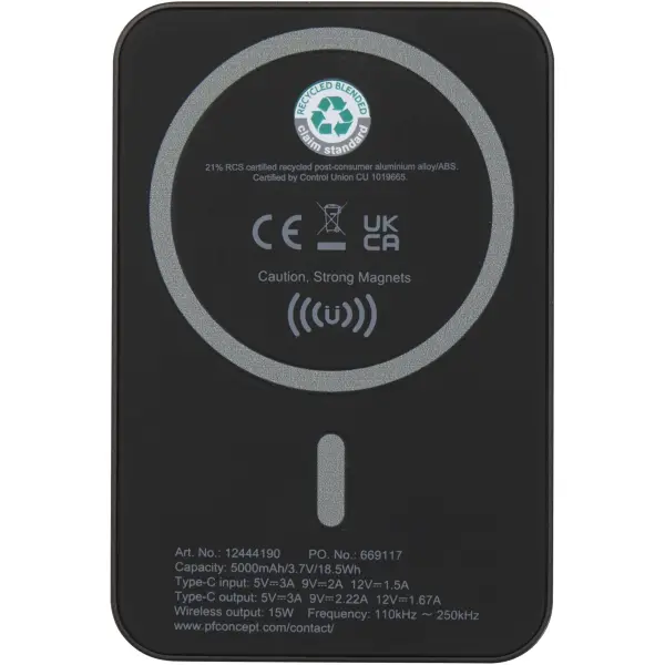 Power bank magnetico wireless 5.000 mAh 15 W Acrab - Immagine 12