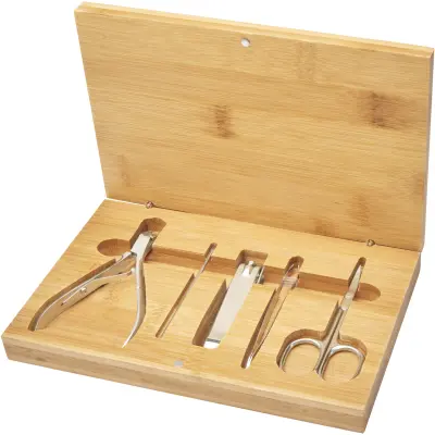 Set per manicure da 5 pezzi in bamboo Ladia - Immagine 5