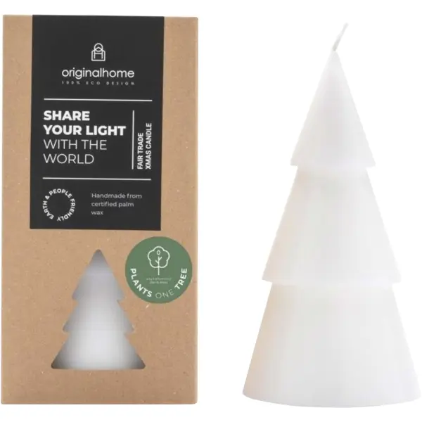 Candela albero di Natale ORIGINALHOME grande con stampa logo - Immagine 3