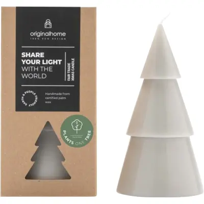 Candela albero di Natale ORIGINALHOME grande con stampa logo - Immagine 5