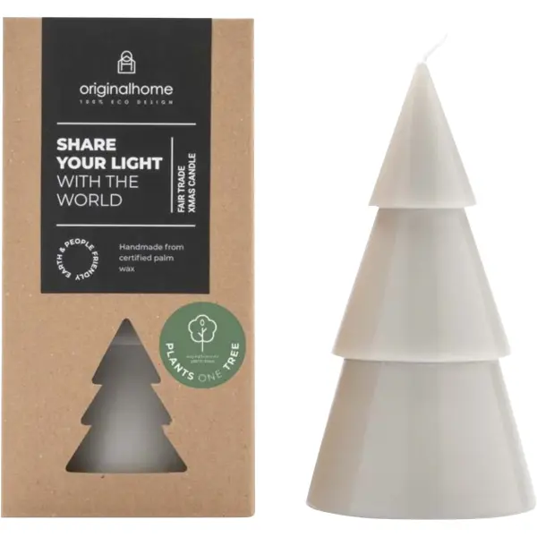Candela albero di Natale ORIGINALHOME grande con stampa logo - Immagine 5