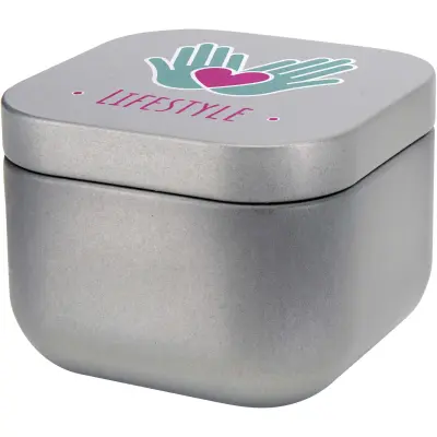 Candela in scatola di latta quadrata TINDRA 50 g - Immagine 9