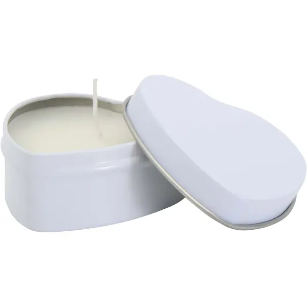 Candela in scatola di latta a cuore Blissful, 40 g - Immagine 3