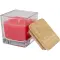 Candela quadrata in vetro AMBRA 40 g, con coperchio in bambù - Anteprima 8