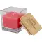 Candela quadrata in vetro AMBRA 40 g, con coperchio in bambù - Anteprima 10