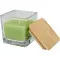 Candela quadrata in vetro AMBRA 40 g, con coperchio in bambù - Anteprima 12