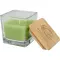 Candela quadrata in vetro AMBRA 40 g, con coperchio in bambù - Anteprima 14