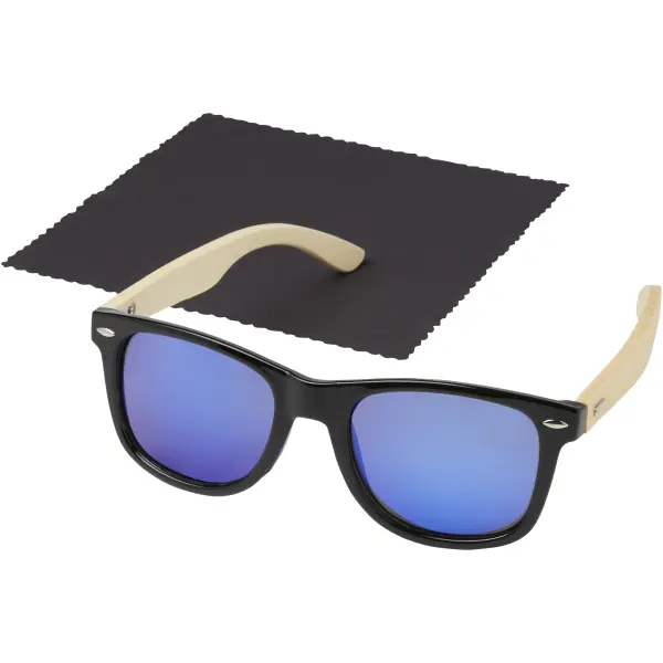 Taiyō rPET/bamboo mirrored polarized sunglasses in gift box - Immagine 6