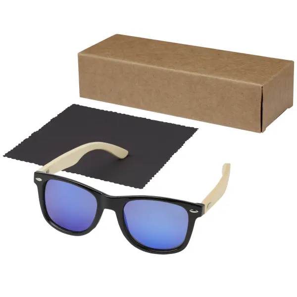 Taiyō rPET/bamboo mirrored polarized sunglasses in gift box - Immagine 7