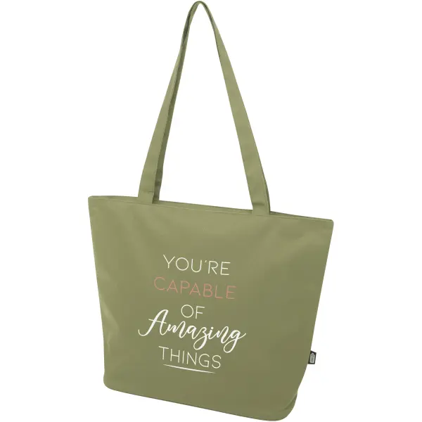 Shopper in materiale riciclato con cerniera Panama - Immagine 21