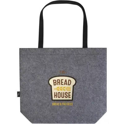 Tote bag a soffietto in feltro riciclato Felta - Immagine 4