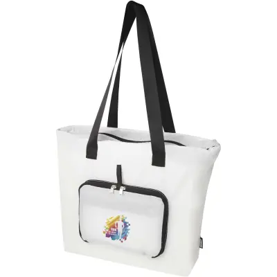Tote bag pieghevole in PET riciclato da 12 litri EcoFold - Immagine 5