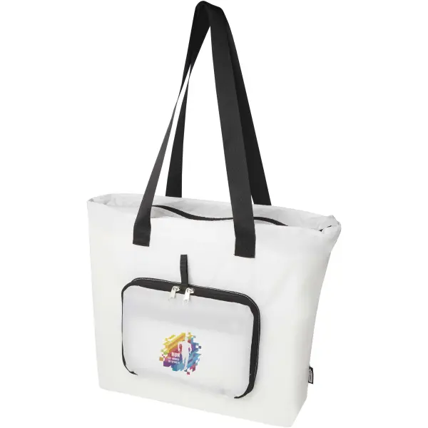 Tote bag pieghevole in PET riciclato da 12 litri EcoFold - Immagine 5