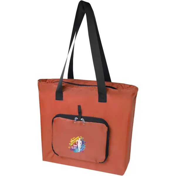 Tote bag pieghevole in PET riciclato da 12 litri EcoFold - Immagine 13