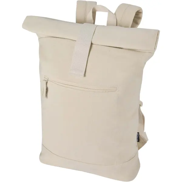 Zaino rolltop per portatile materiale riciclato 16L Recanvas - Immagine 3