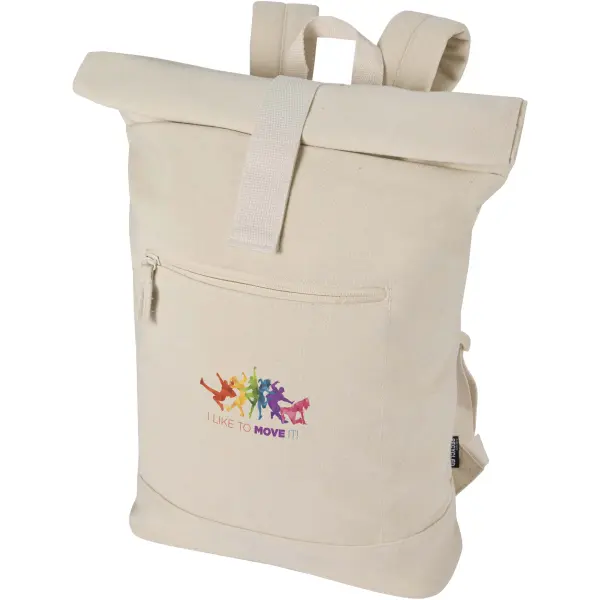 Zaino rolltop per portatile materiale riciclato 16L Recanvas - Immagine 6