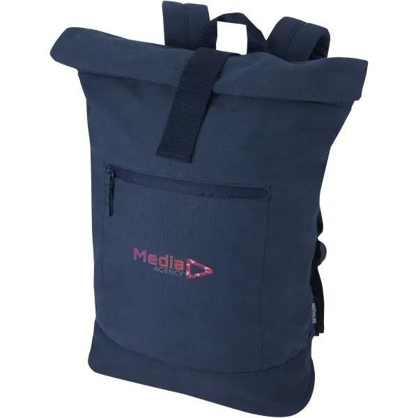Zaino rolltop per portatile materiale riciclato 16L Recanvas - Immagine 13
