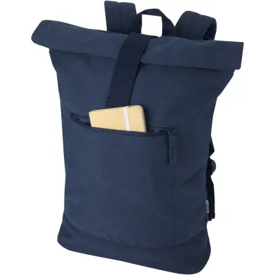 Zaino rolltop per portatile materiale riciclato 16L Recanvas - Immagine 14