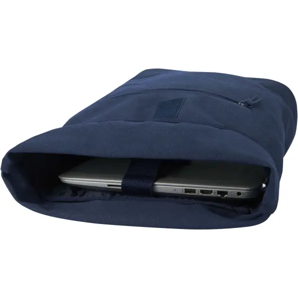 Zaino rolltop per portatile materiale riciclato 16L Recanvas - Immagine 15