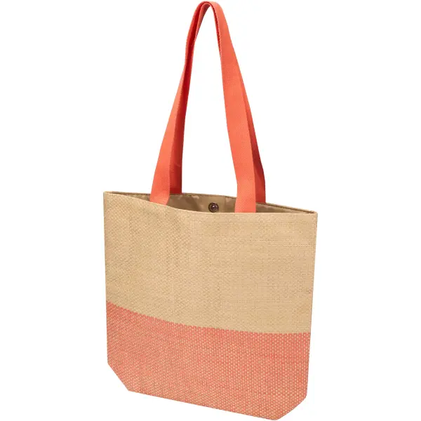 Borsa di carta paglia Rhythm 10L con stampa del tuo logo - Immagine 4