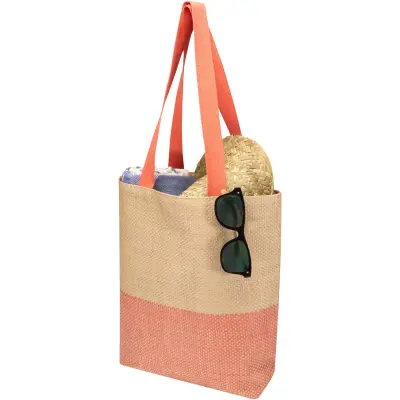 Borsa di carta paglia Rhythm 10L con stampa del tuo logo - Immagine 7