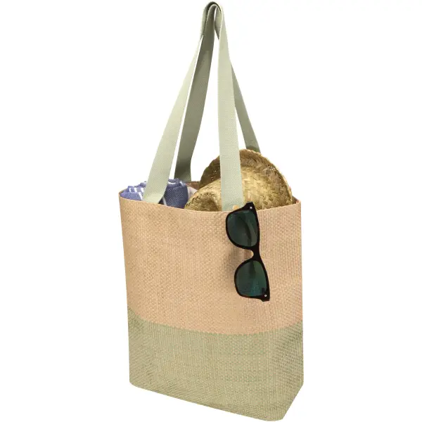 Borsa di carta paglia Rhythm 10L con stampa del tuo logo - Immagine 17