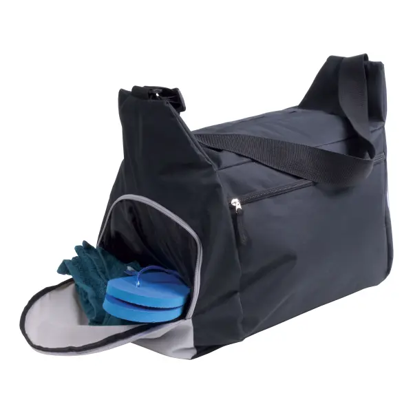Borsone sport viaggio in poliestere 600D con tracolla - Immagine 5