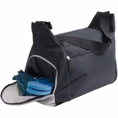 Borsone sport viaggio in poliestere 600D con tracolla - Immagine 2