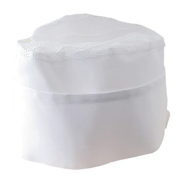 Cappello da cuoco bianco con bordo colorato - Immagine 4