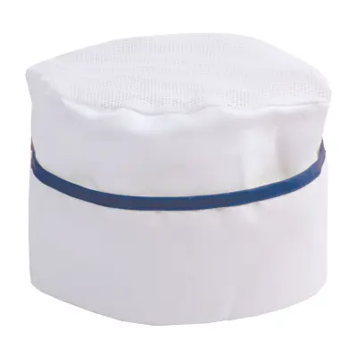 Cappello da cuoco bianco con bordo colorato - Immagine 2