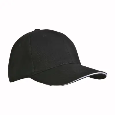 Cappellino in cotone pesante 6 pannelli + velcro - Immagine 11