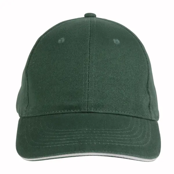 Cappellino in cotone pesante 6 pannelli + velcro - Immagine 8