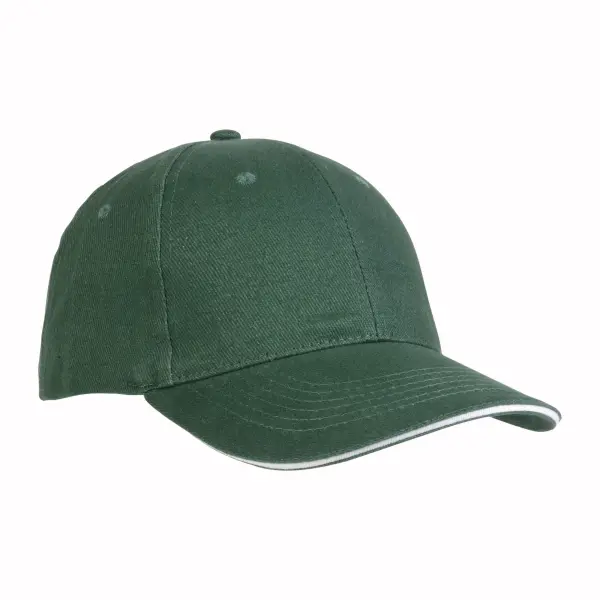Cappellino in cotone pesante 6 pannelli + velcro - Immagine 7