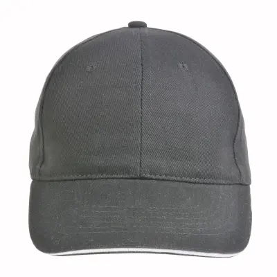 Cappellino in cotone pesante 6 pannelli + velcro - Immagine 4