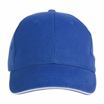 Cappellino in cotone pesante 6 pannelli + velcro - Immagine 2