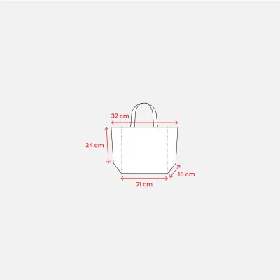 Shopper cotone 32x24x10 DOROTEA - Immagine 3
