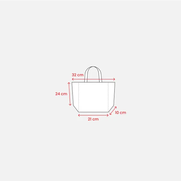 Shopper cotone 32x24x10 DOROTEA - Immagine 3